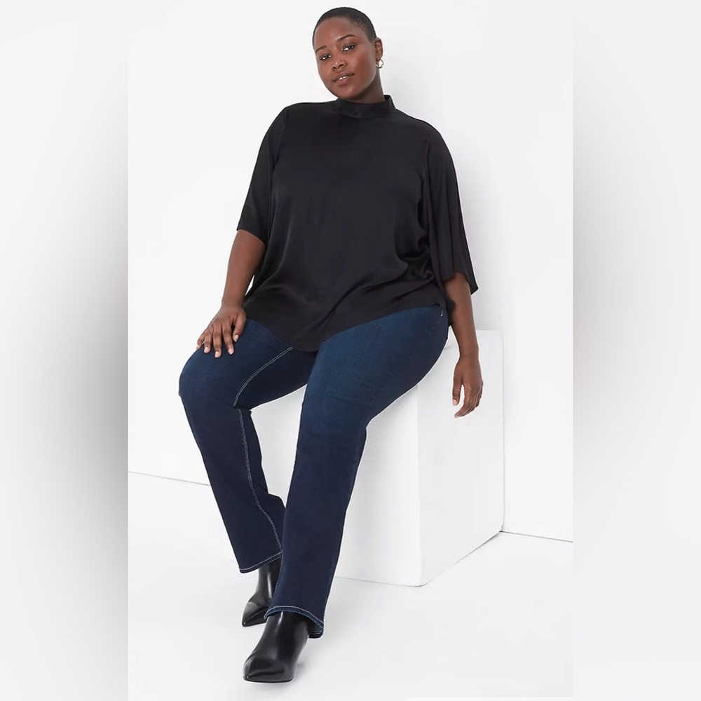 NWT Lane Bryant Black Blouse